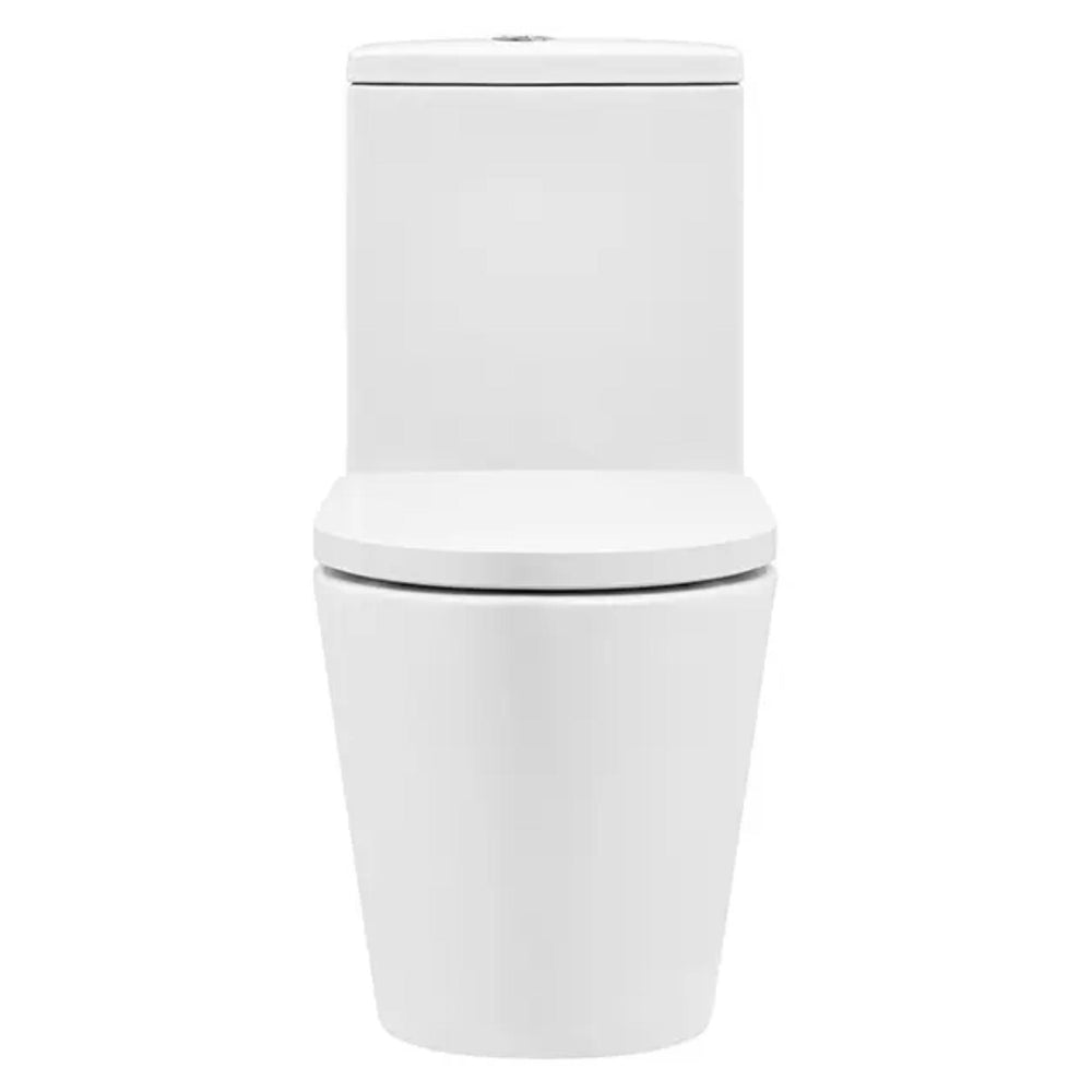DECINA CARINA RIMLESS UNIVERSAL BACK-TO-WALL TOILET SUITE GLOSS WHITE