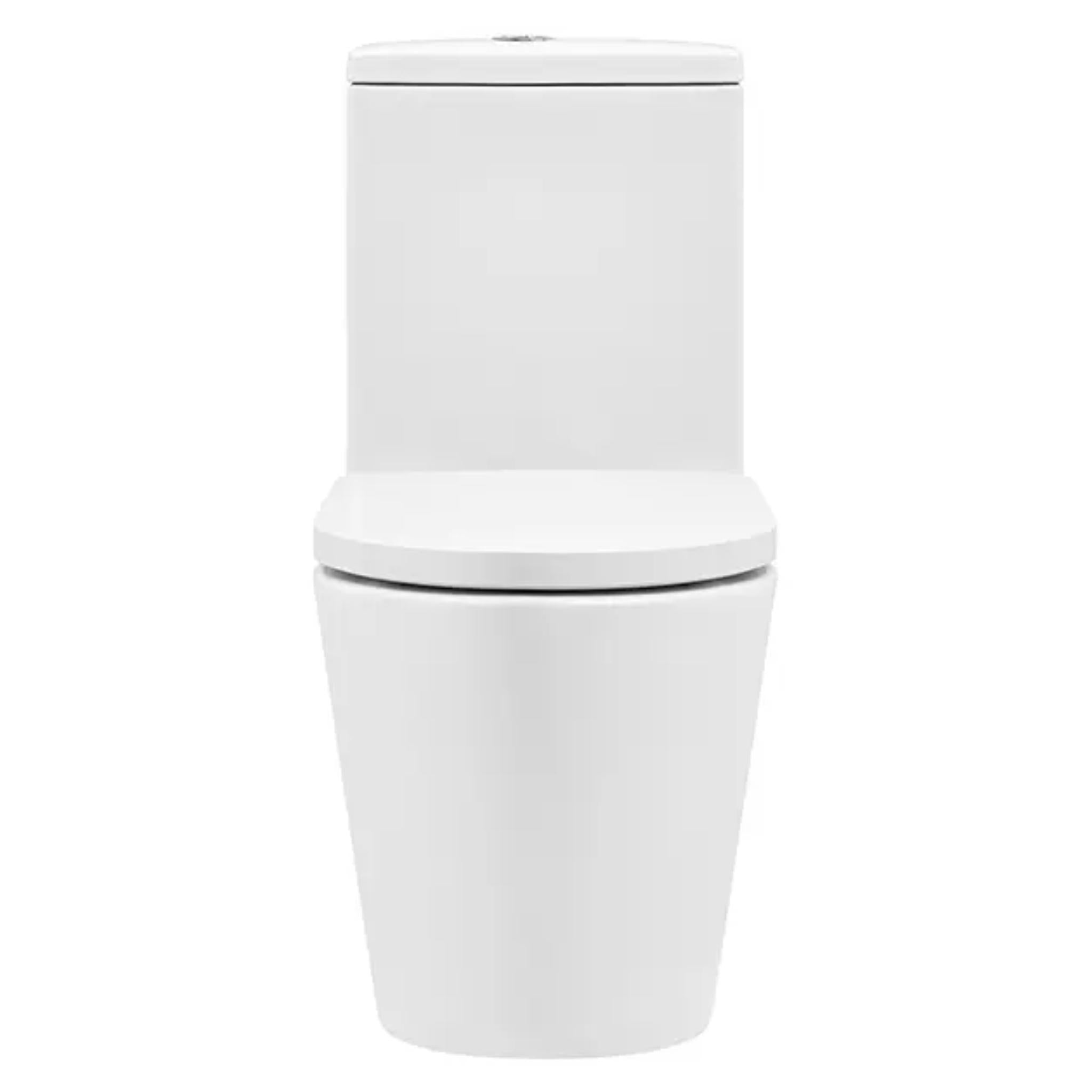 DECINA CARINA RIMLESS UNIVERSAL BACK-TO-WALL TOILET SUITE GLOSS WHITE