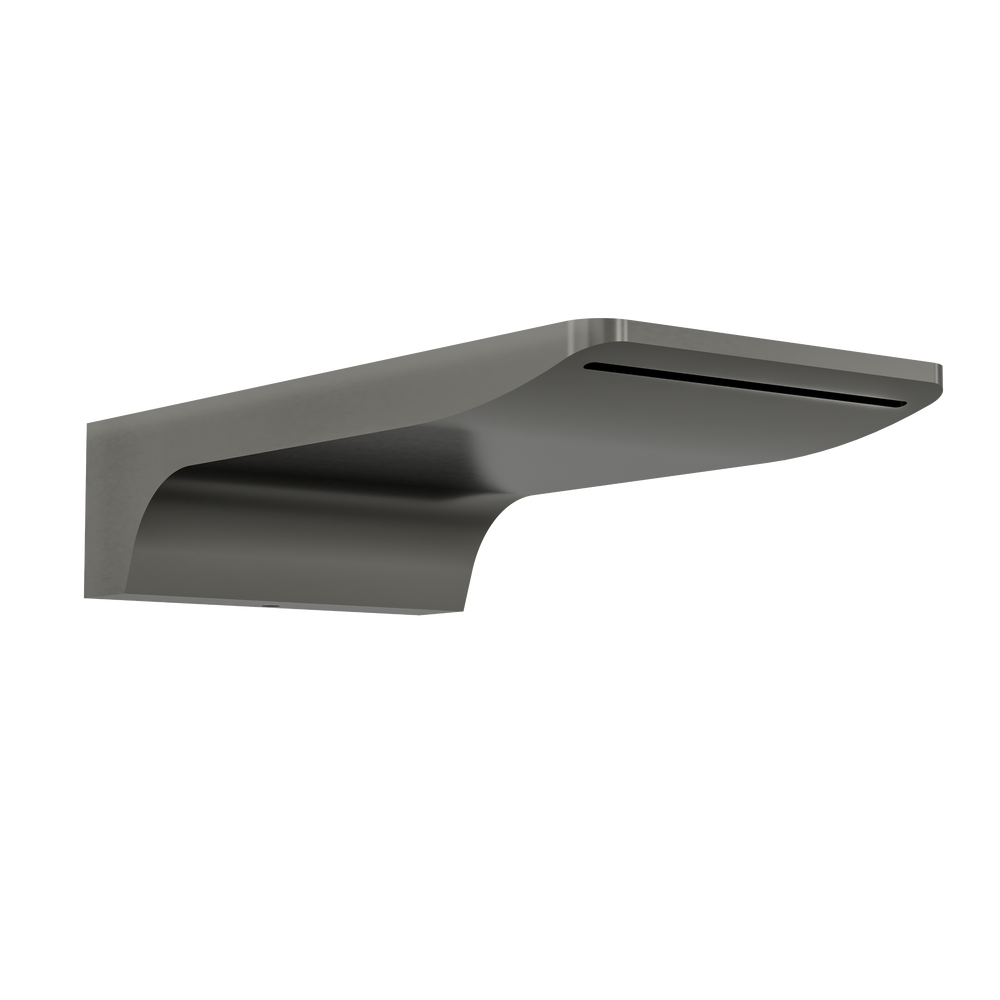 Linsol Cascada S2 Waterfall Bath Spout 180mm Gunmetal alt view