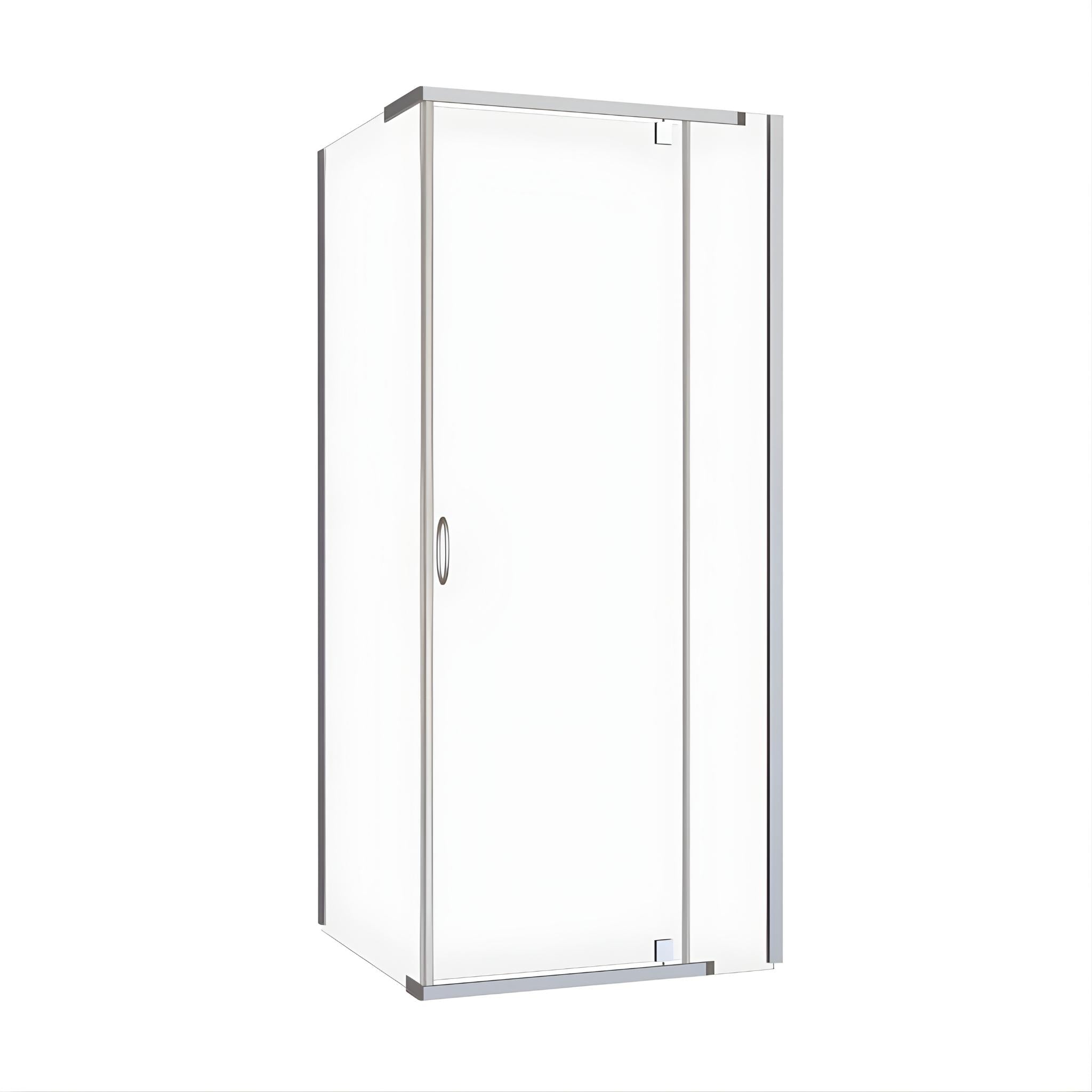 DECINA CASCADE SEMI-FRAMELESS PIVOT SHOWER SCREEN CHROME