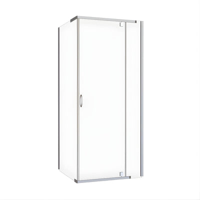 DECINA CASCADE SEMI-FRAMELESS PIVOT SHOWER SCREEN CHROME
