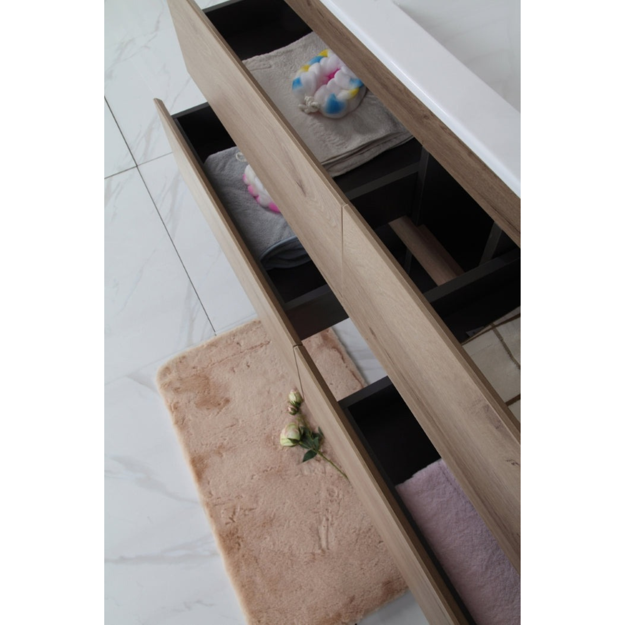 AULIC MAX WHITE OAK 1200MM SINGLE BOWL WALL HUNG VANITY