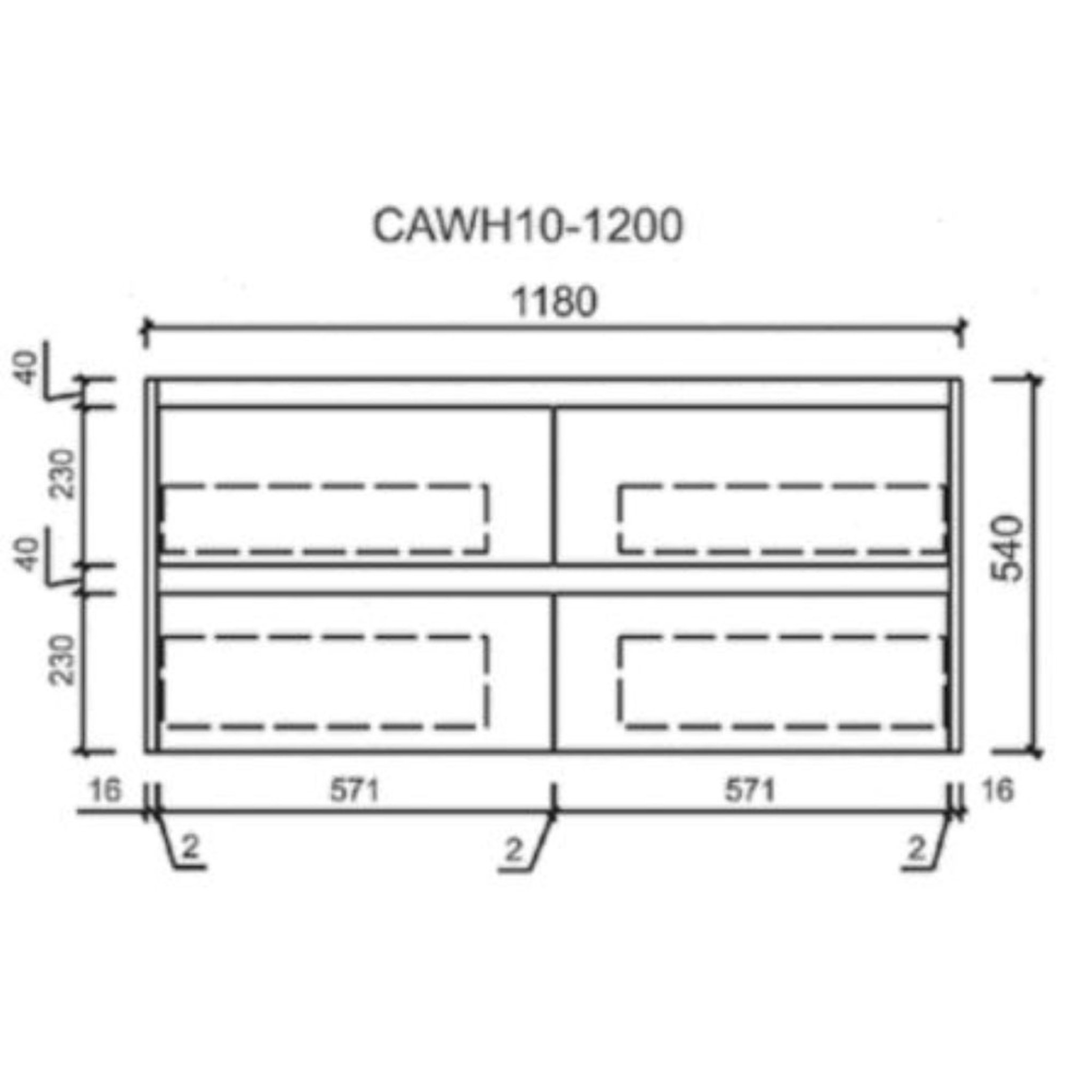 AULIC MAX WHITE OAK 1200MM SINGLE BOWL WALL HUNG VANITY