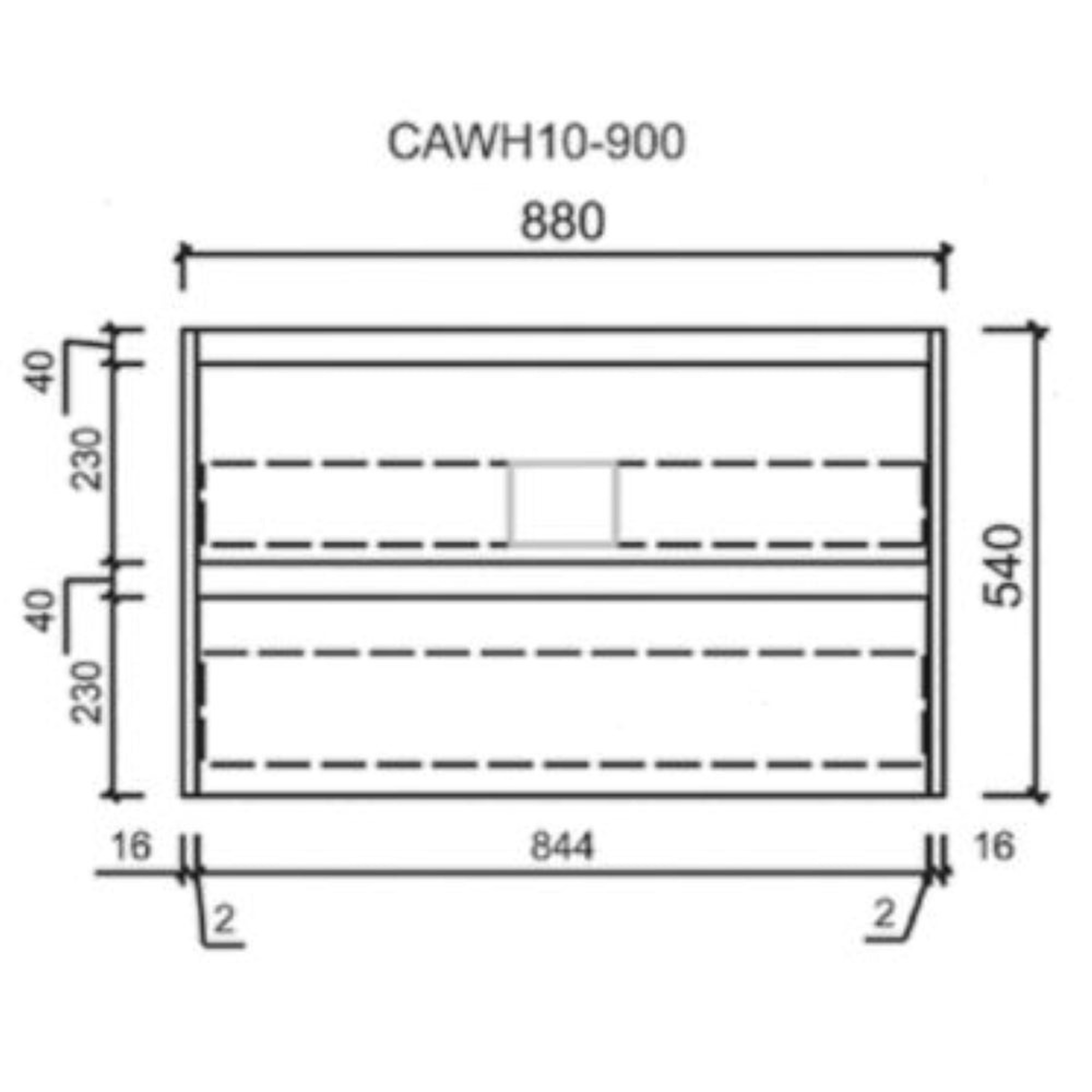 AULIC MAX WHITE OAK 900MM SINGLE BOWL WALL HUNG VANITY