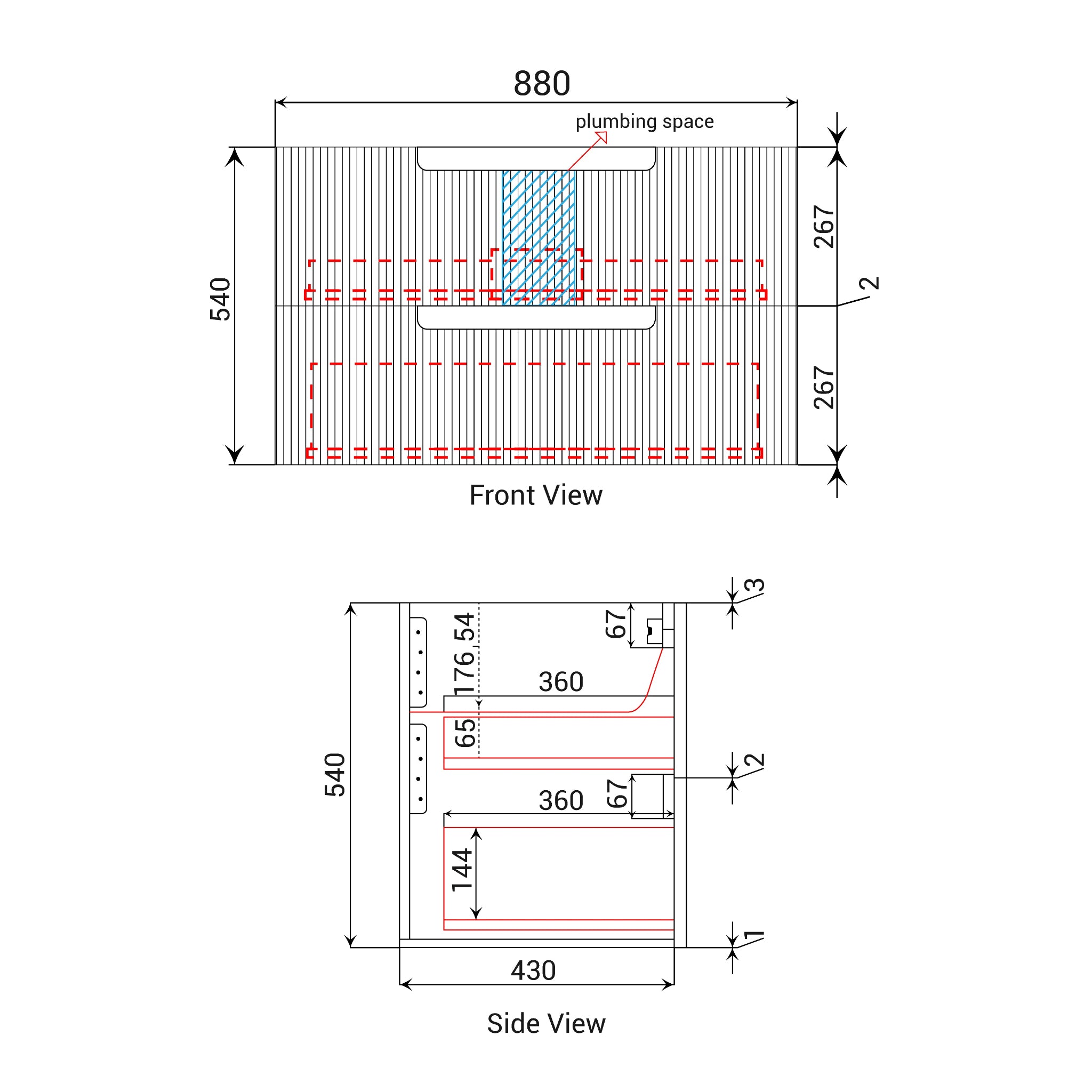 AULIC VERONA MARK II MATTE WHITE 900MM SINGLE BOWL WALL HUNG VANITY