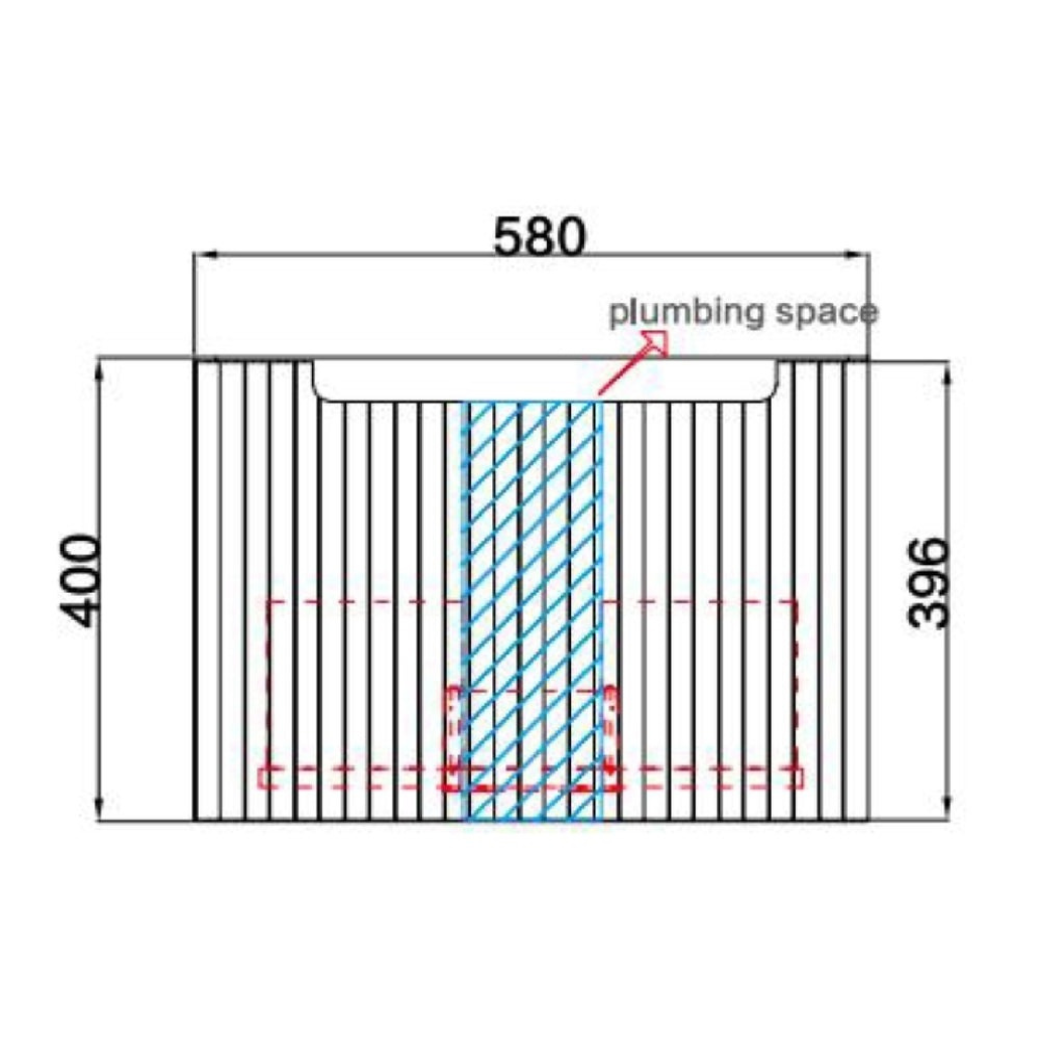 AULIC CALDER NATURAL OAK 600MM SINGLE BOWL WALL HUNG VANITY