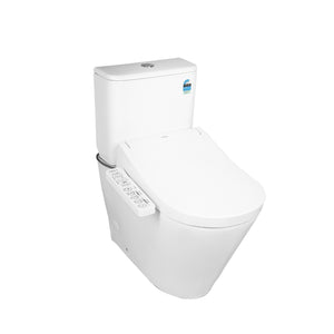 TOTO S2 WASHLET W/ SIDE CONTROL AND B&H DARA BTW TOILET SUITE PACKAGE D-SHAPE GLOSS WHITE
