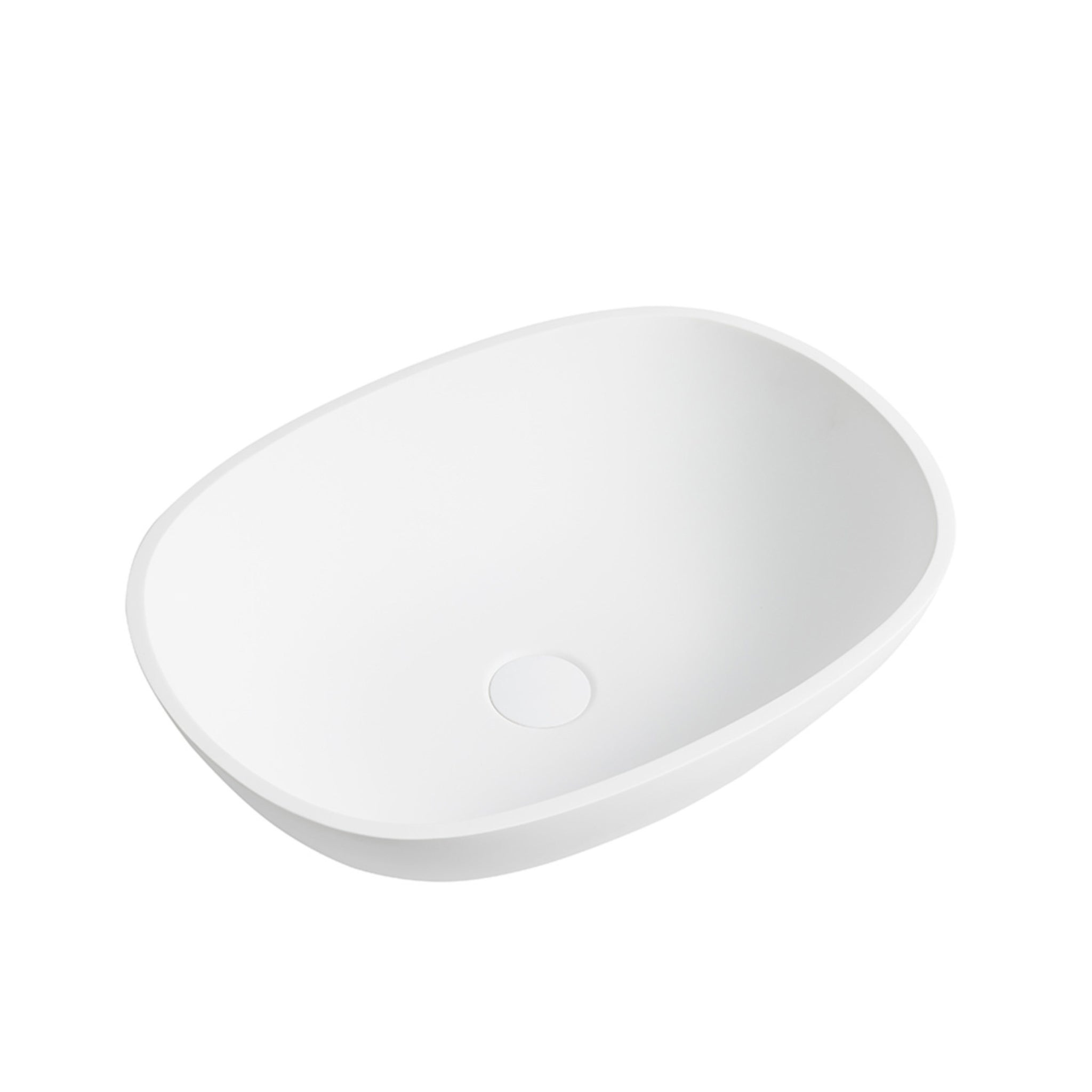 CETO PERCY SQUARE SHAPE ABOVE COUNTER BASIN MATTE WHITE 550MM