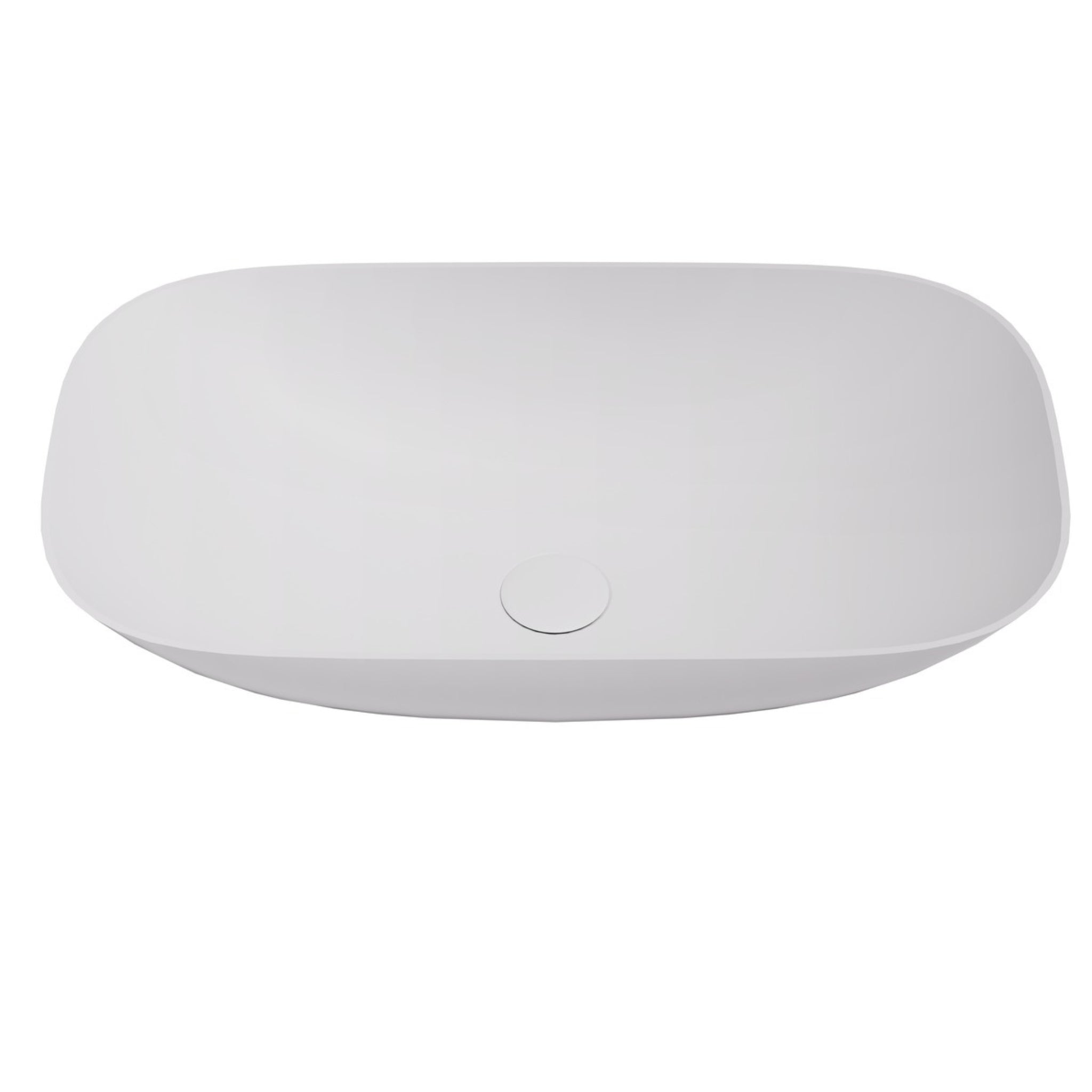 CETO PERCY SQUARE SHAPE ABOVE COUNTER BASIN MATTE WHITE 630MM