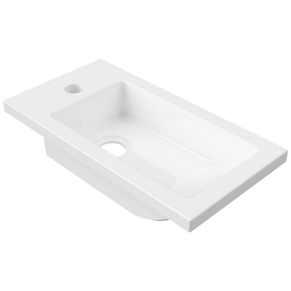 DUROCLASS COVE ENSUITE SLIM INSET BASIN GLOSS WHITE 460MM