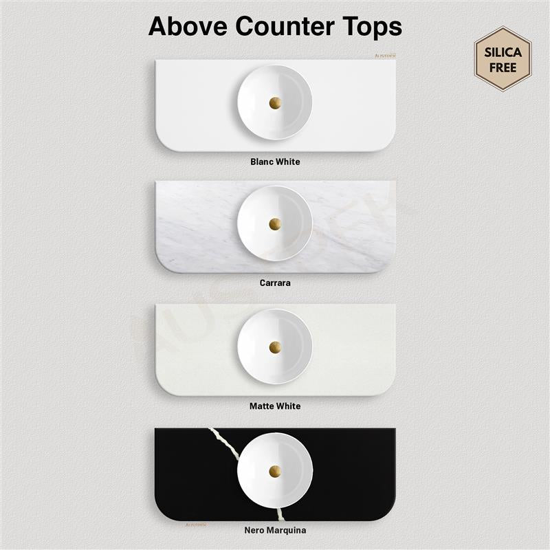 CETO AVALON MATTE WHITE 600MM SINGLE BOWL WALL HUNG VANITY