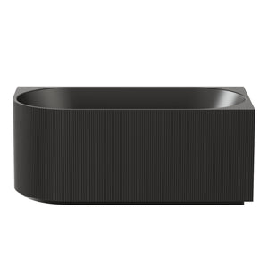 CETO CAPRI FREESTANDING RIGHT CORNER BATHTUB MATTE BLACK (AVAILABLE IN 1500MM AND 1700MM)