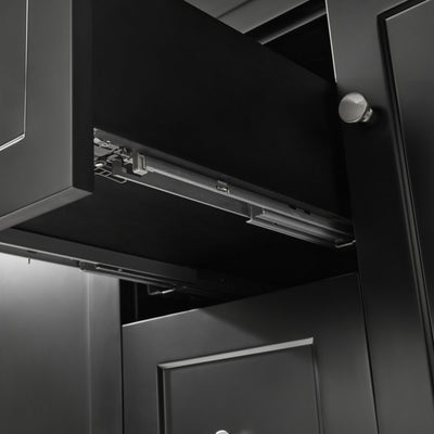 CETO HARRINGTON MATTE BLACK 1200MM DOUBLE BOWL FLOOR STANDING VANITY