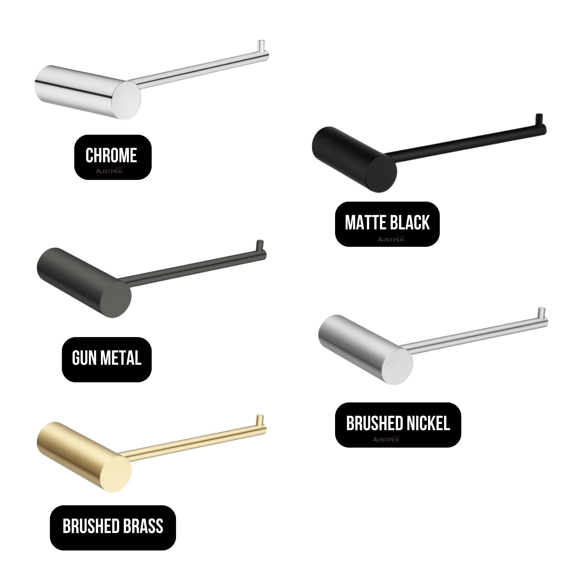 AQUAPERLA TOILET PAPER HOLDER 148MM BRUSHED BRASS