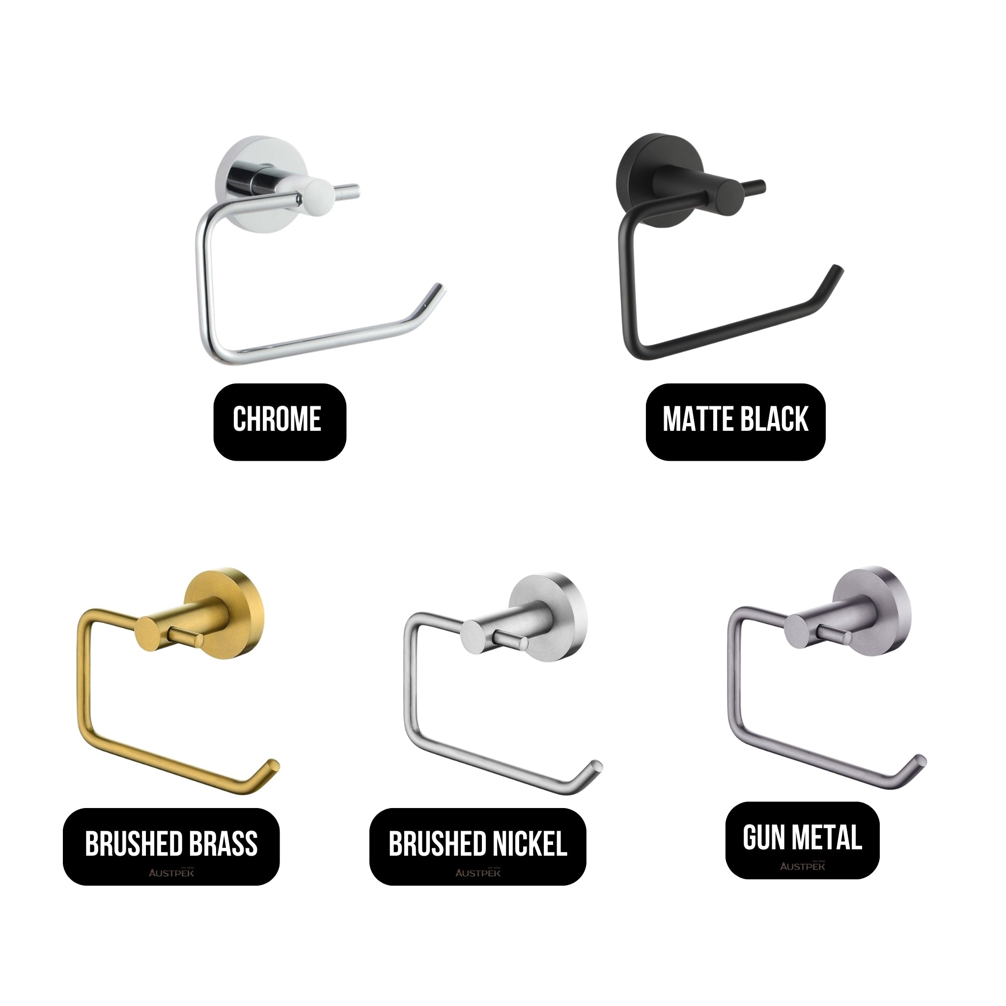 AQUAPERLA LUCID PIN TOILET PAPER HOLDER 138MM CHROME