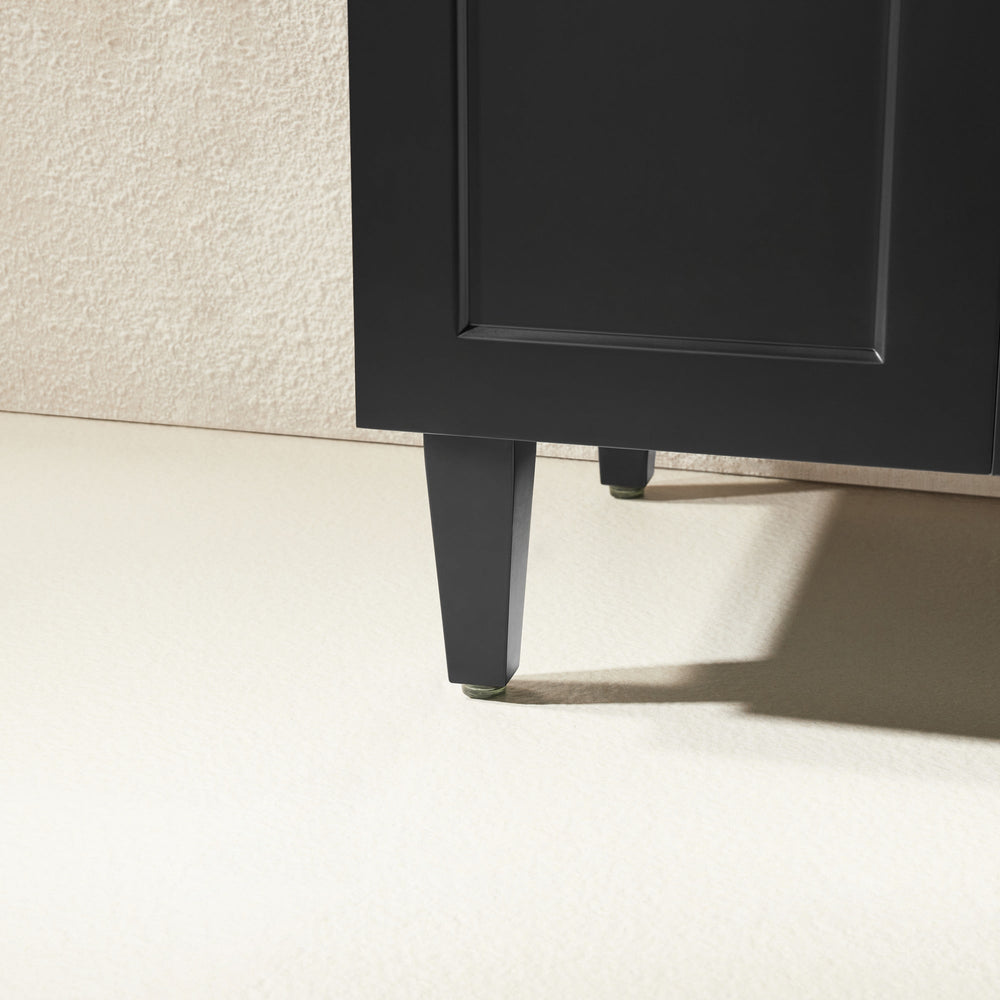 CETO HARRINGTON MATTE BLACK 750MM RIGHT HAND DRAWER SINGLE BOWL FLOOR STANDING VANITY