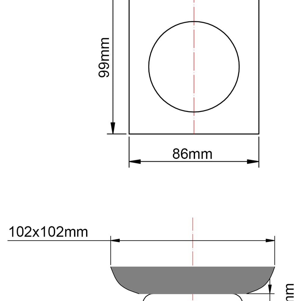 NORICO VOG SOAP DISH HOLDER CHROME