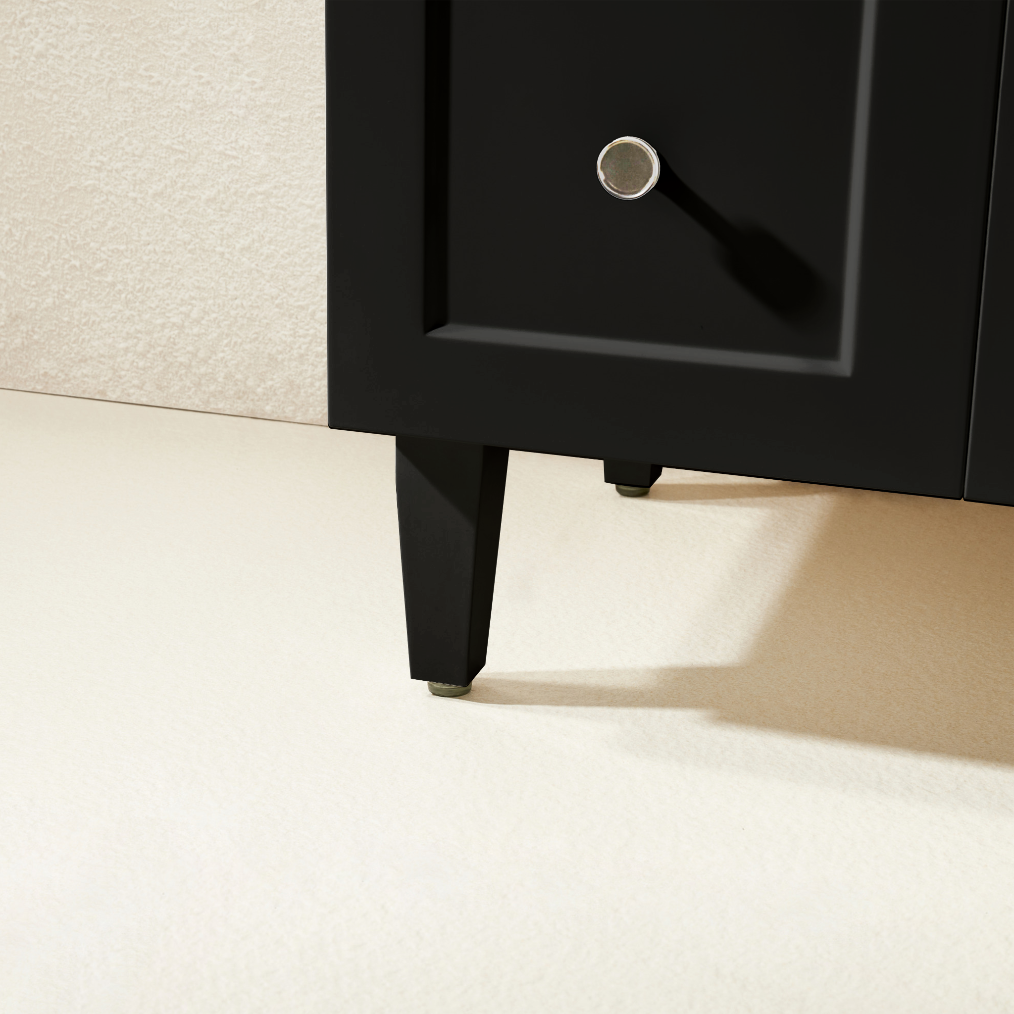 CETO HARRINGTON MATTE BLACK 900MM SINGLE BOWL FLOOR STANDING VANITY (AVAILABLE IN LEFT AND RIGHT HAND DRAWER)