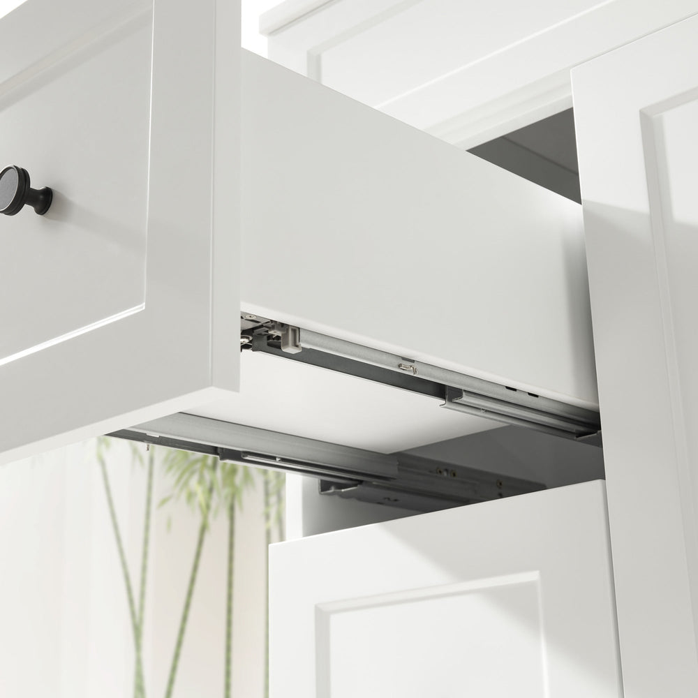 CETO HARRINGTON MATTE WHITE 900MM RIGHT HAND DRAWER SINGLE BOWL FLOOR STANDING VANITY