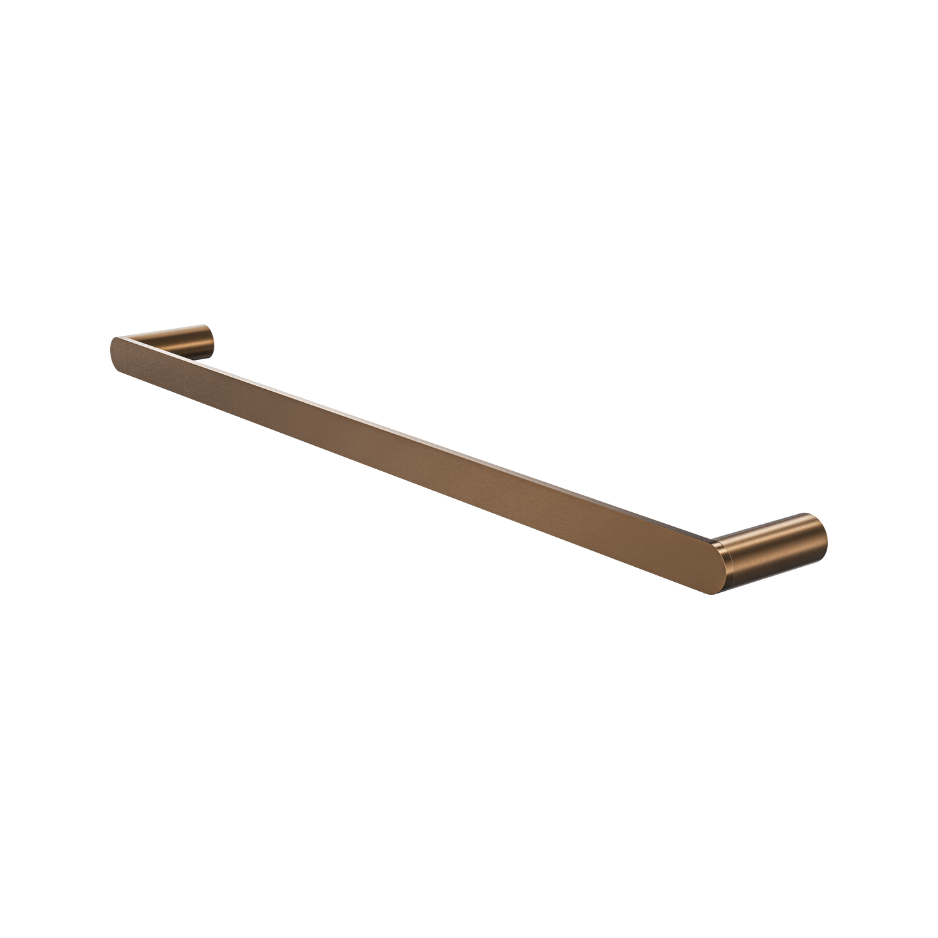 LINSOL CIRCLE SINGLE TOWEL RAIL AGED BRONZE 600MM