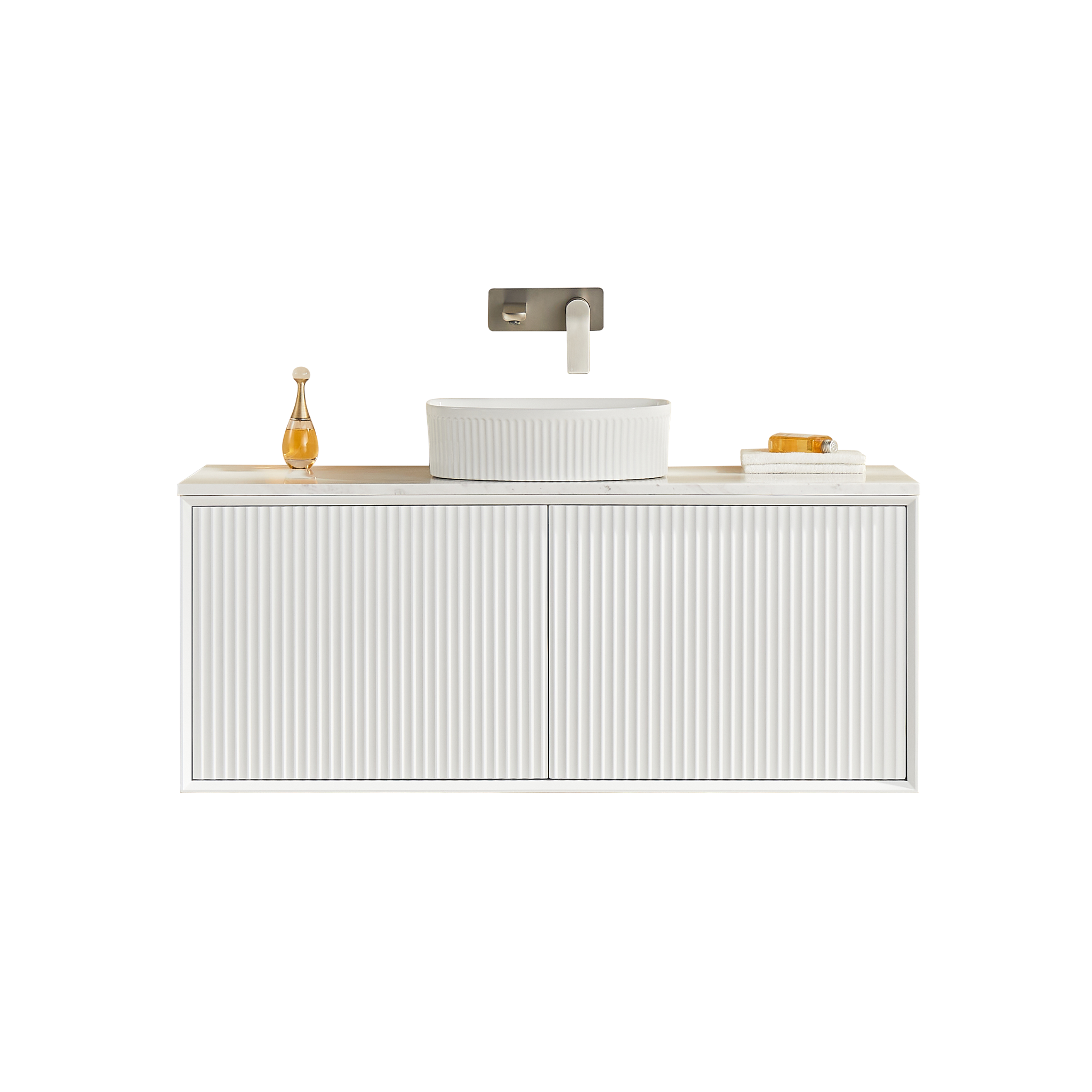 CETO KIRRIBILLI MATTE WHITE 1200MM SINGLE BOWL WALL HUNG VANITY