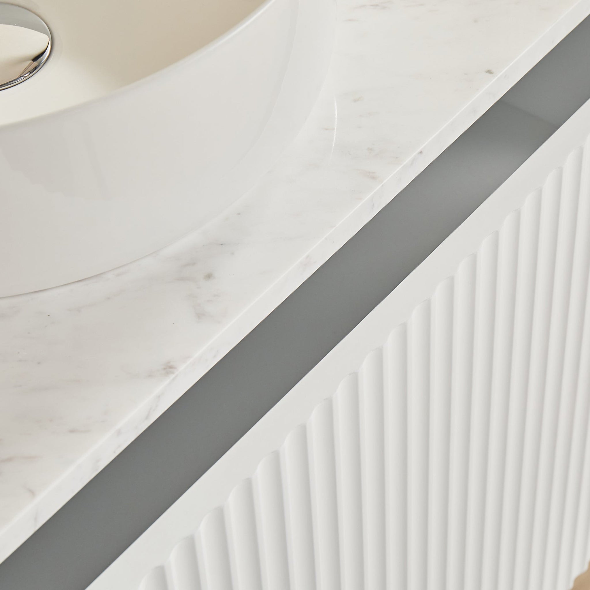 CETO KIRRIBILLI MATTE WHITE 750MM SINGLE BOWL WALL HUNG VANITY