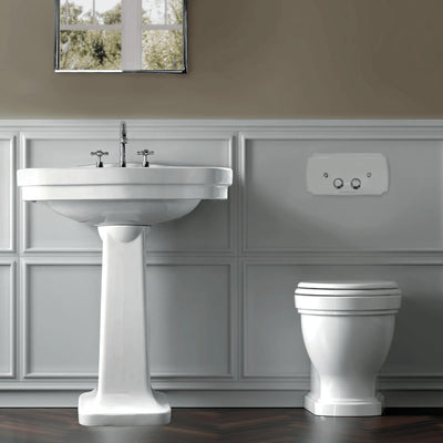 TURNER HASTINGS CLAREMONT MECHANICAL FLUSH PLATE 330MM CHROME