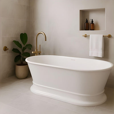 TURNER HASTINGS CLAREMONT MAGNACAST FREESTANDING BATHTUB GLOSS WHITE 1704MM