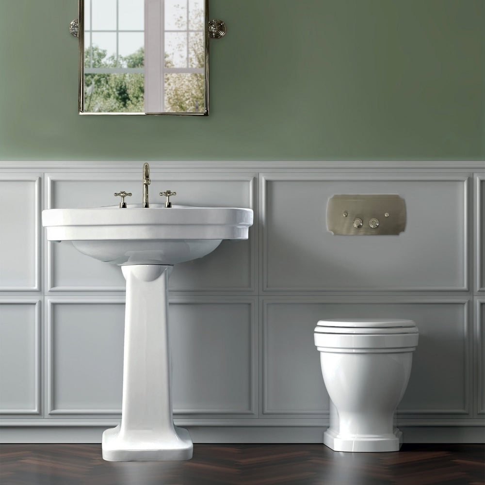 TURNER HASTINGS CLAREMONT WALL FACED PAN GLOSS WHITE