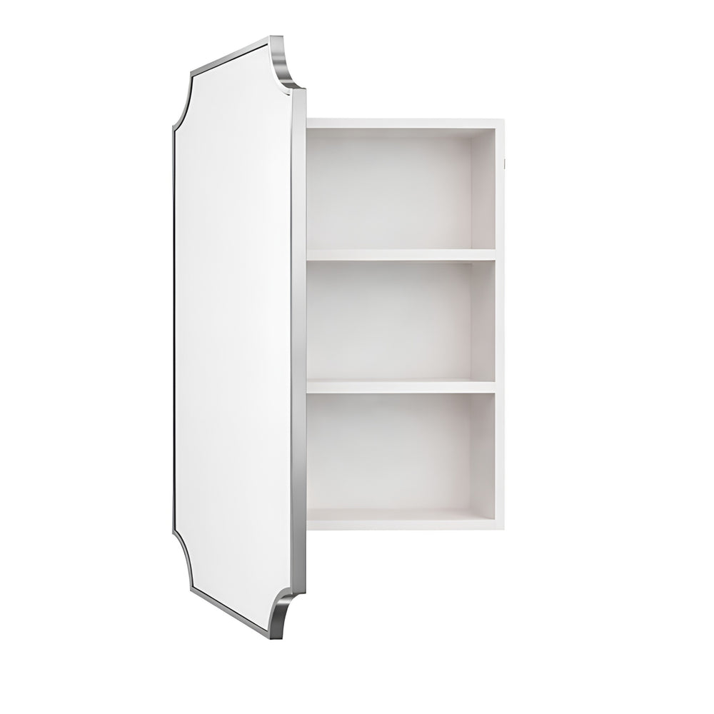 TURNER HASTINGS CLAREMONT CHROME MIRROR SHAVING CABINET 500X800MM