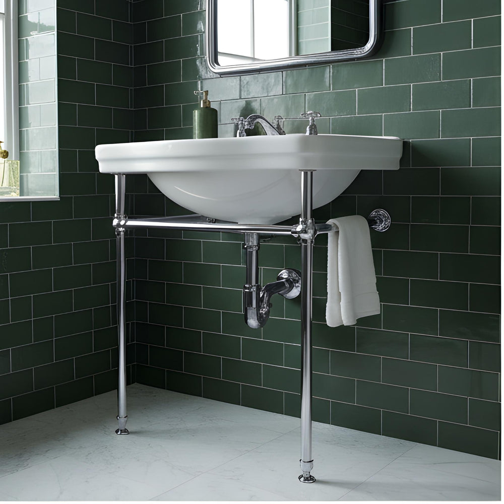 TURNER HASTINGS CLAREMONT NUOVO BASIN STAND CHROME 580MM