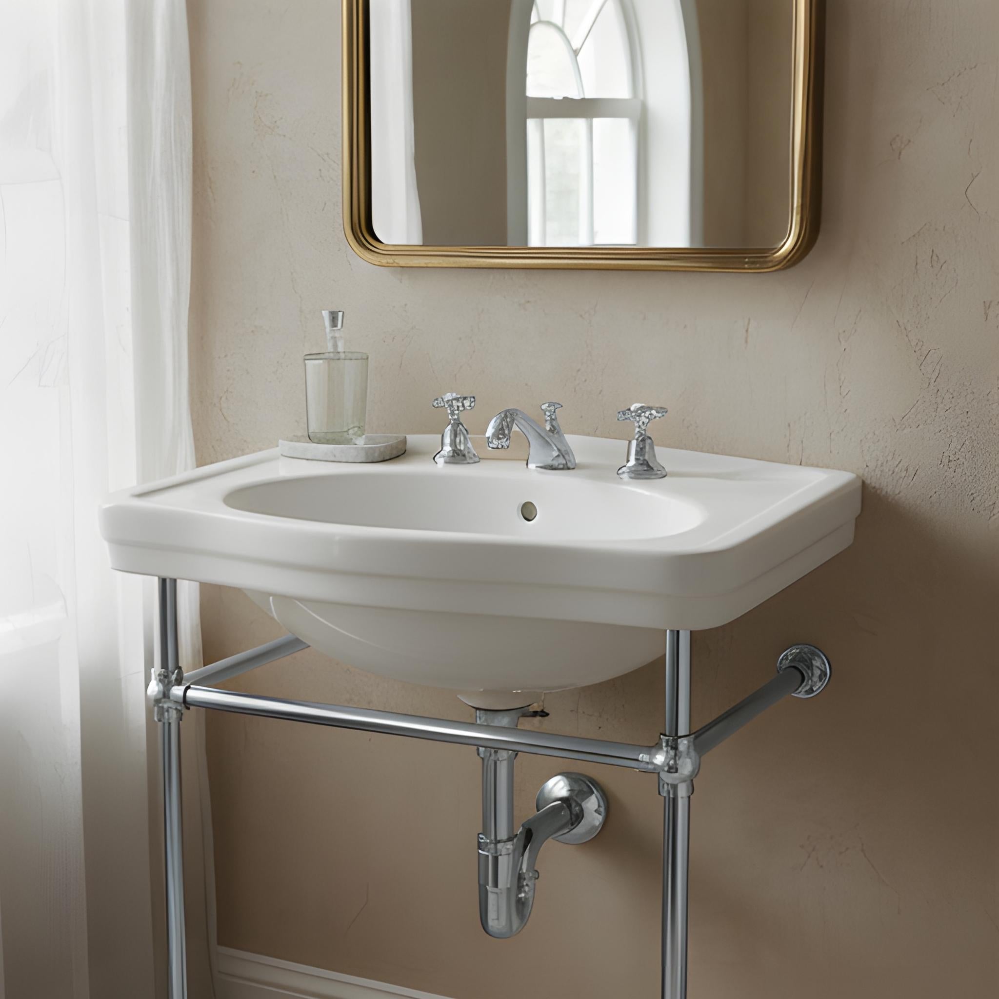 TURNER HASTINGS CLAREMONT NUOVO BASIN STAND CHROME 580MM