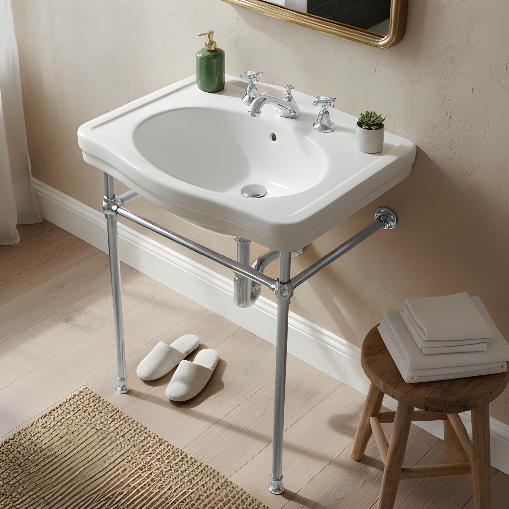 TURNER HASTINGS CLAREMONT NUOVO BASIN STAND CHROME 580MM