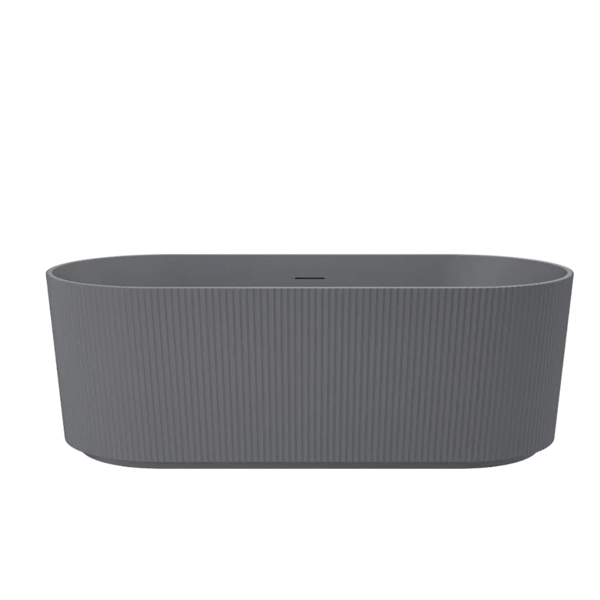 Linsol Cleo Freestanding Bath with Overflow Grey Blue 1700mm