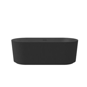 Linsol Cleo Freestanding Bath Matte Black 1500mm detail