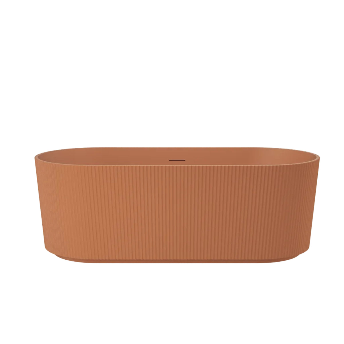 Linsol Cleo Freestanding Bath with Overflow Outback Orange 1700mm