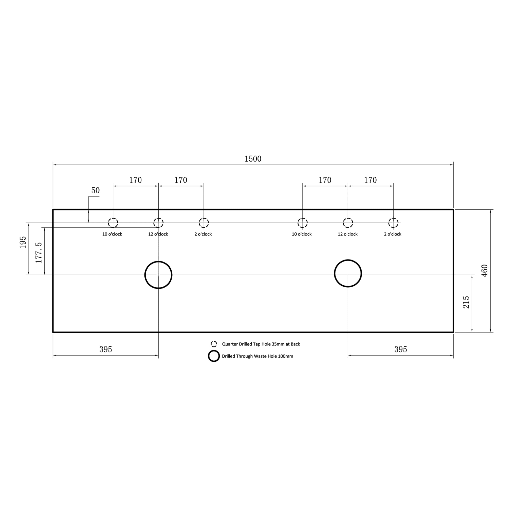 CETO MIAMI OLIVE GREEN 1500MM DOUBLE BOWL WALL HUNG VANITY