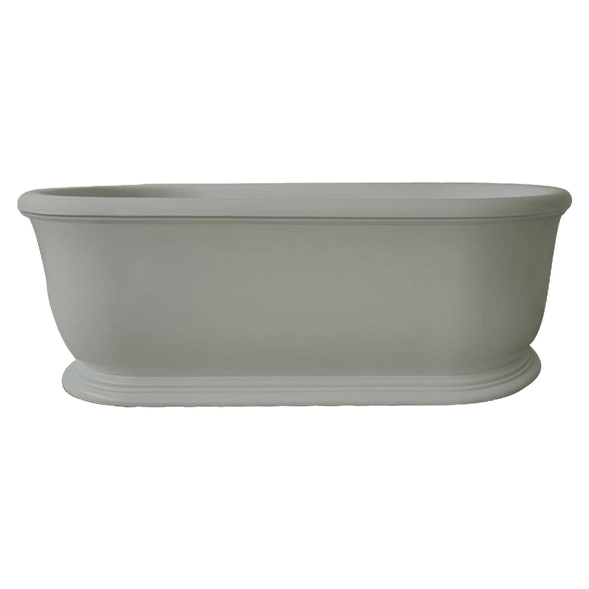 TURNER HASTINGS CAMDEN TITANCAST FREESTANDING OVERFLOW BATHTUB INDUSTRIAL GREY 1800MM