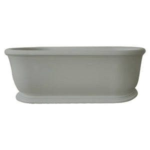 TURNER HASTINGS CAMDEN TITANCAST FREESTANDING OVERFLOW BATHTUB INDUSTRIAL GREY 1800MM