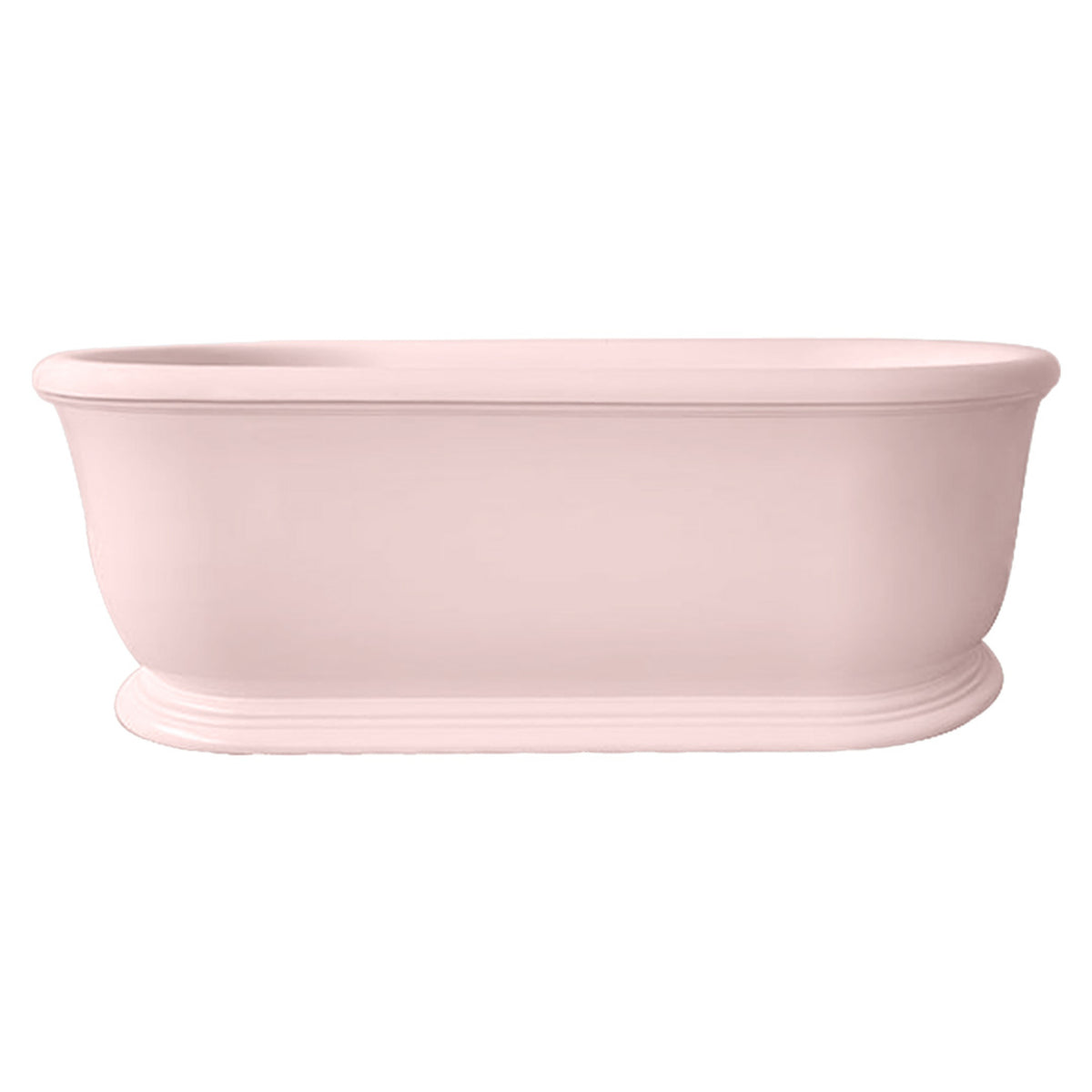 TURNER HASTINGS CAMDEN TITANCAST FREESTANDING OVERFLOW BATHTUB MISTY ROSE 1800MM