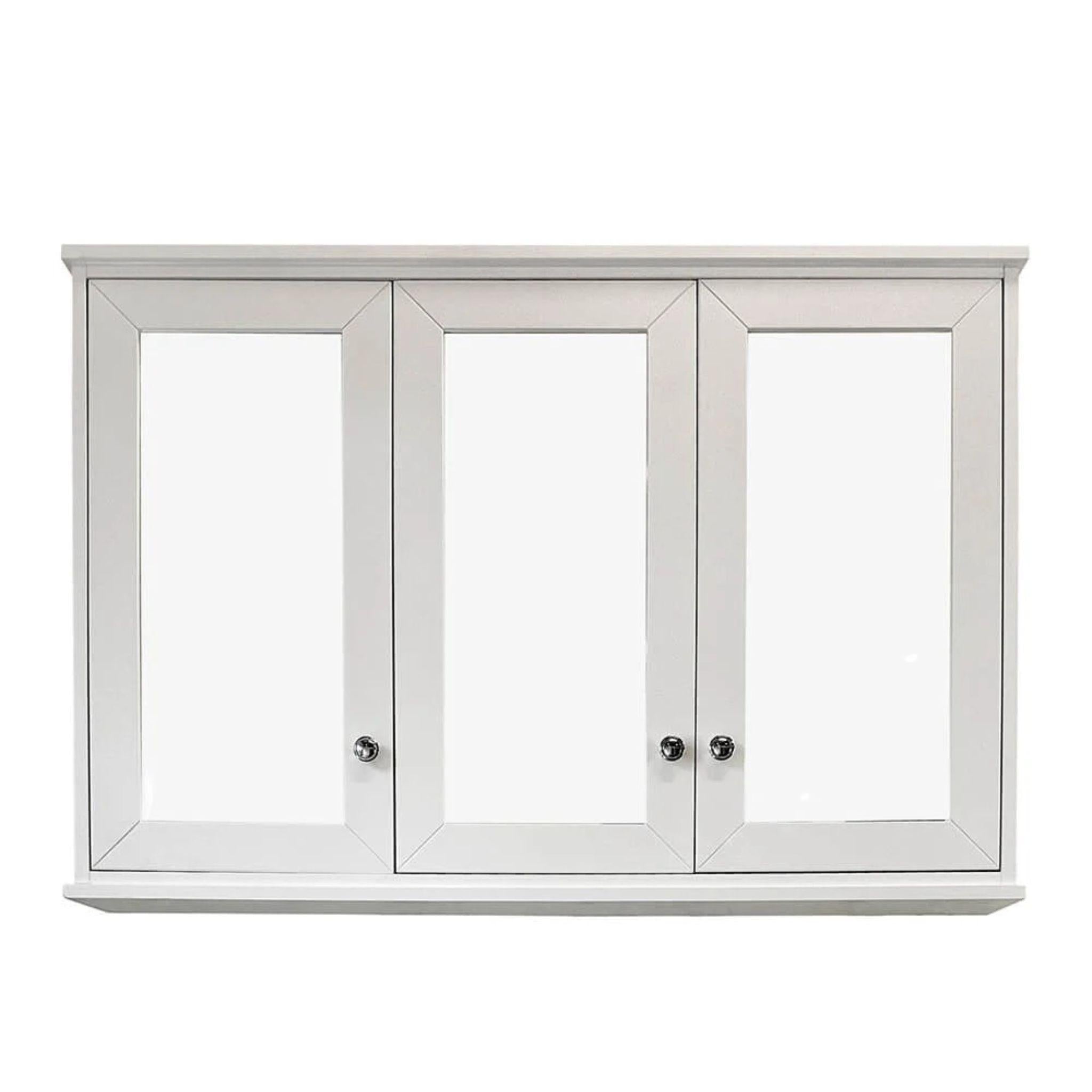 TURNER HASTINGS COVENTRY SATIN WHITE MIRROR SHAVING CABINET 1200X810MM