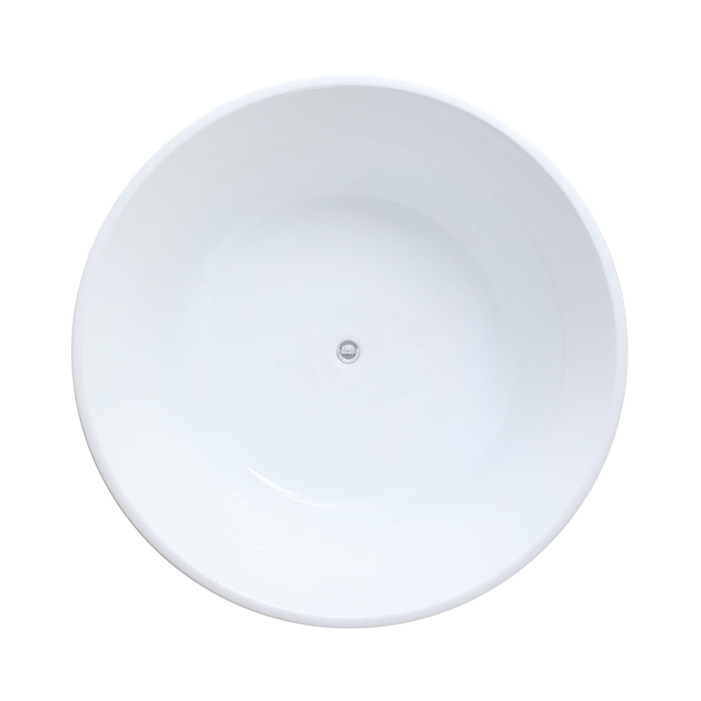 CETO COMO FREESTANDING BATHTUB MATTE WHITE OVERFLOW 1280MM