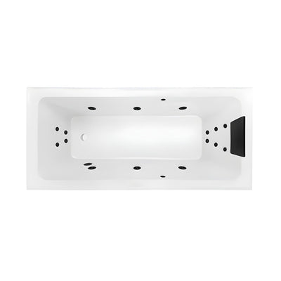 DECINA CORTEZ INSET DOLCE VITA SPA BATH GLOSS WHITE 1670MM WITH 16-JETS