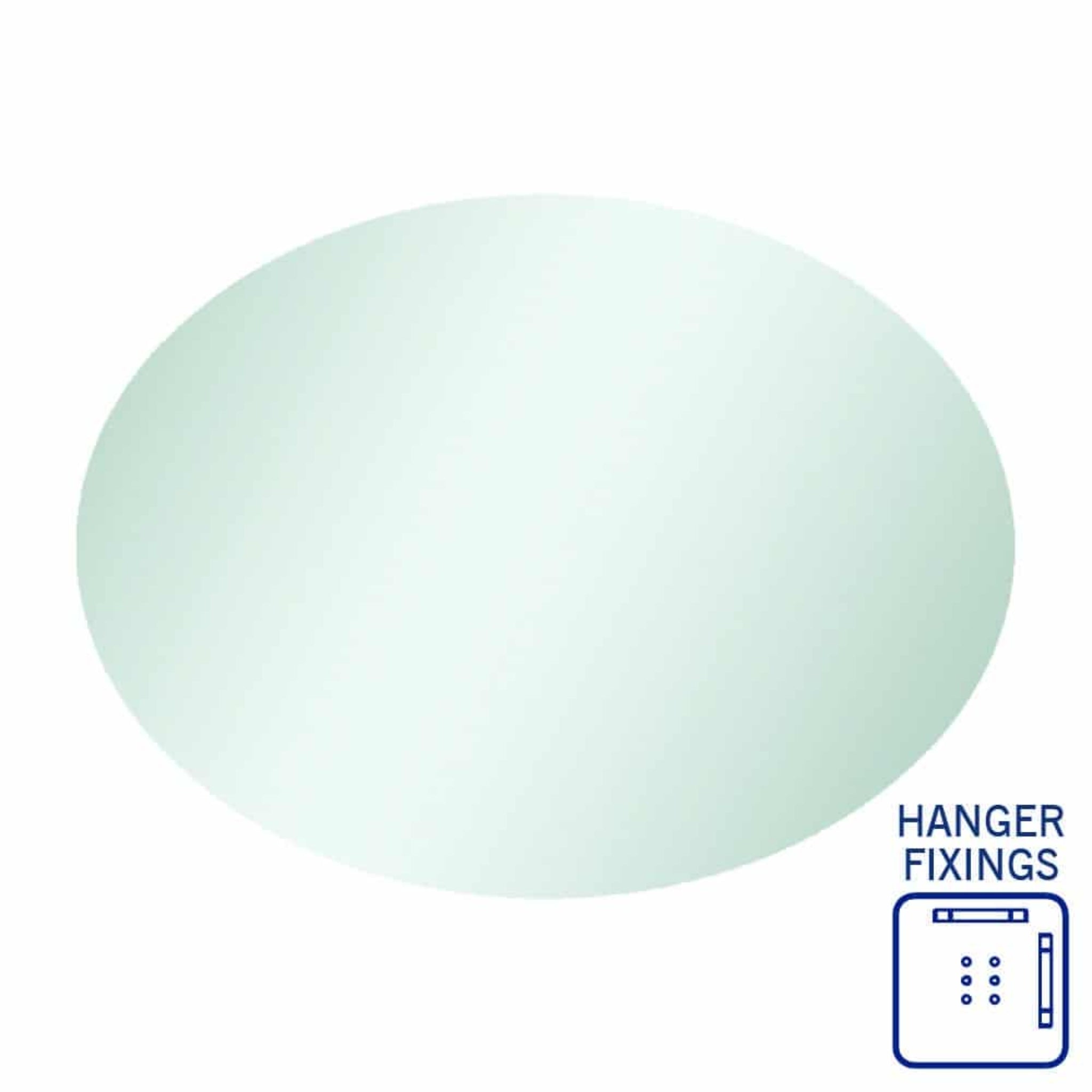 THERMOGROUP ABLAZE OVAL POLISHED EDGE MIRROR 600X800MM