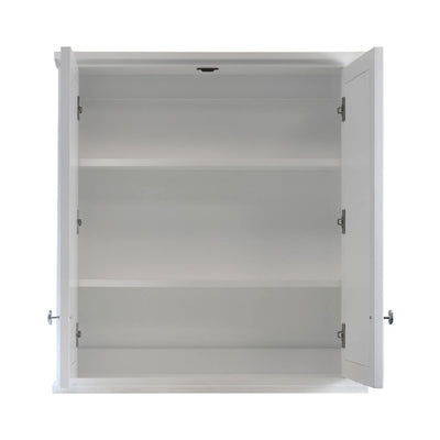 TURNER HASTINGS COVENTRY SATIN WHITE MIRROR SHAVING CABINET 750X810MM
