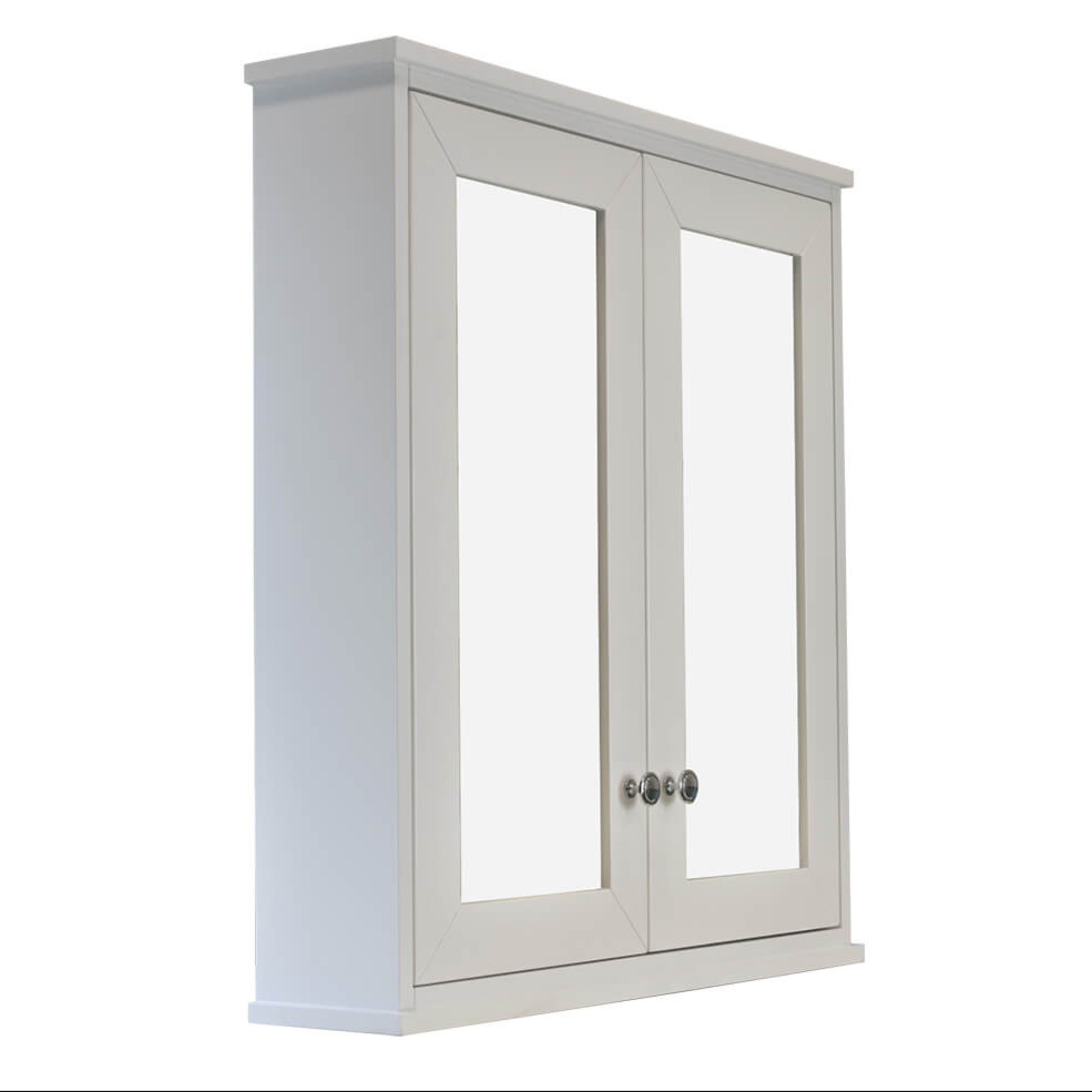 TURNER HASTINGS COVENTRY SATIN WHITE MIRROR SHAVING CABINET 750X810MM