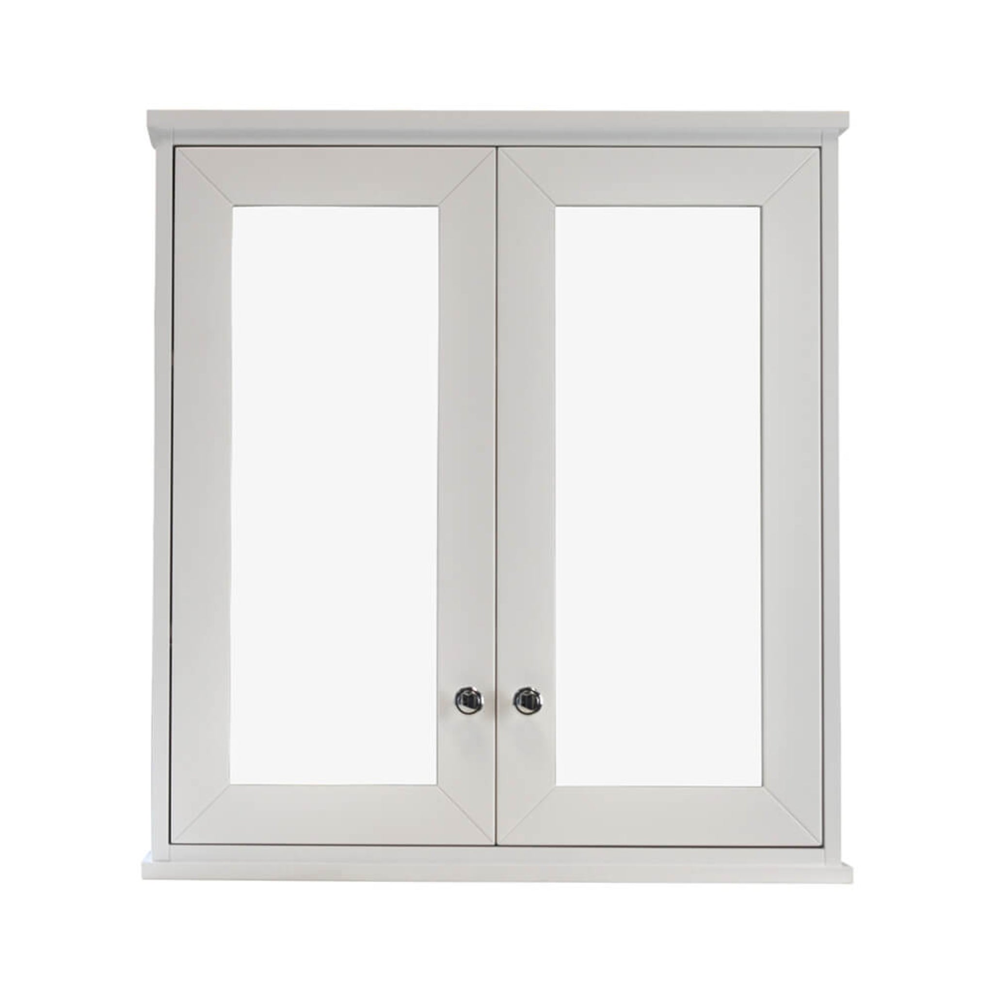 TURNER HASTINGS COVENTRY SATIN WHITE MIRROR SHAVING CABINET 750X810MM