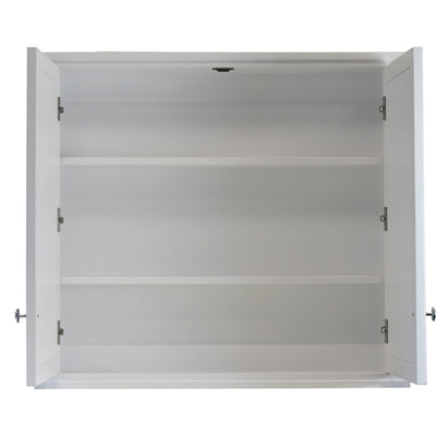 TURNER HASTINGS COVENTRY SATIN WHITE MIRROR SHAVING CABINET 900X810MM