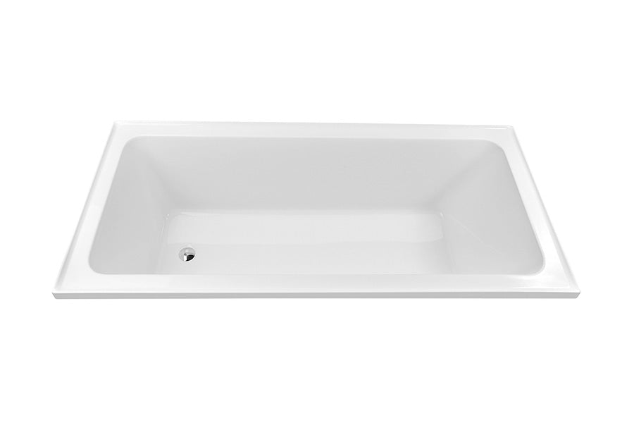 DECINA CORTEZ INSET BATH GLOSS WHITE (AVAILABLE IN 1520MM AND 1670MM)