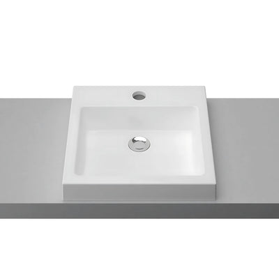 TIMBERLINE COVE GRAND INSET BASIN GLOSS WHITE 460MM